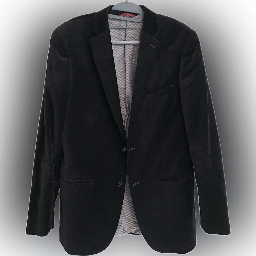 Men’s Alfani Velvet Blazer size 40L - Picture 1 of 10